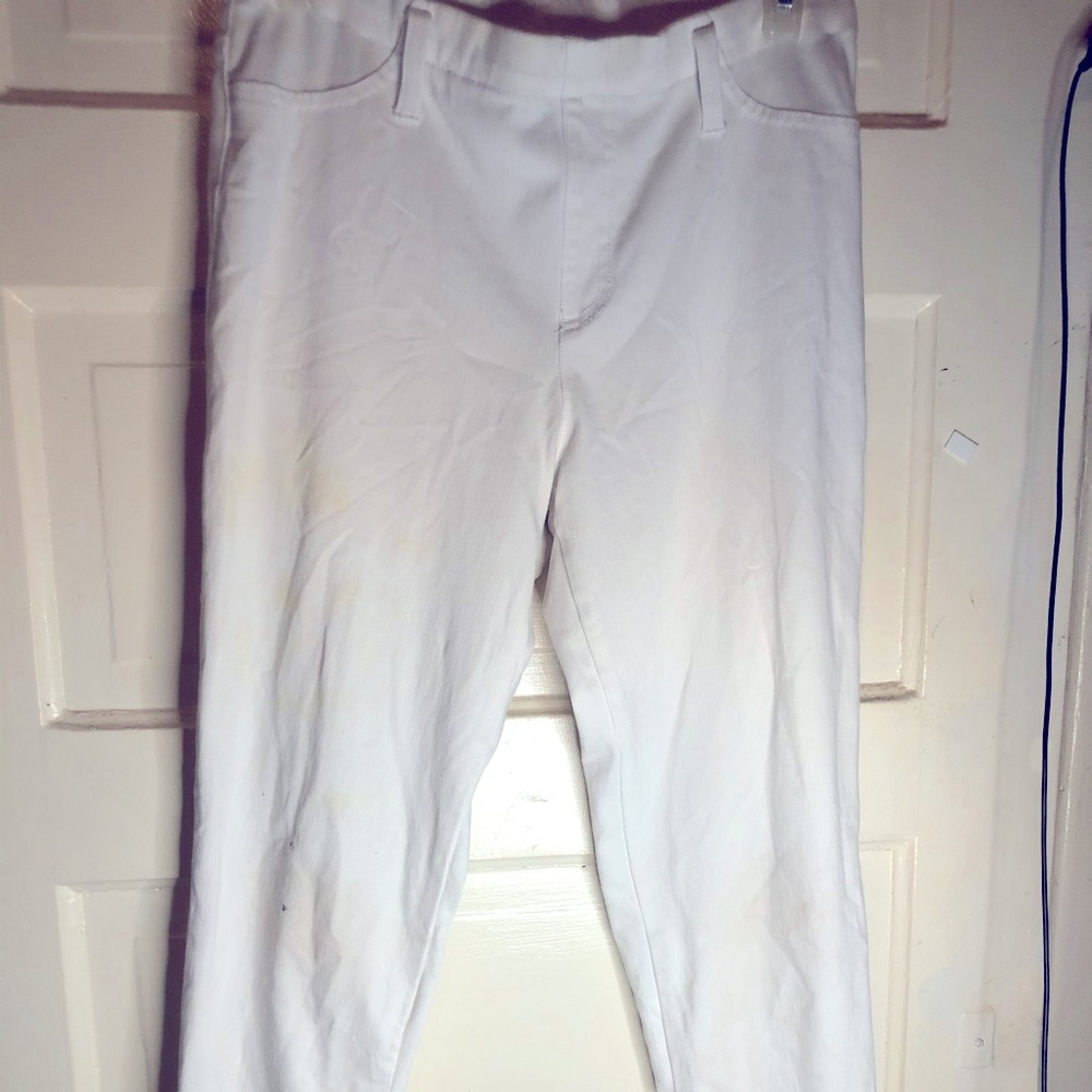 White jean jegging